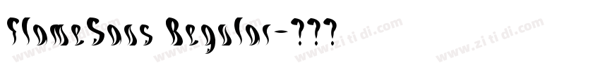 FlameSans Regular字体转换